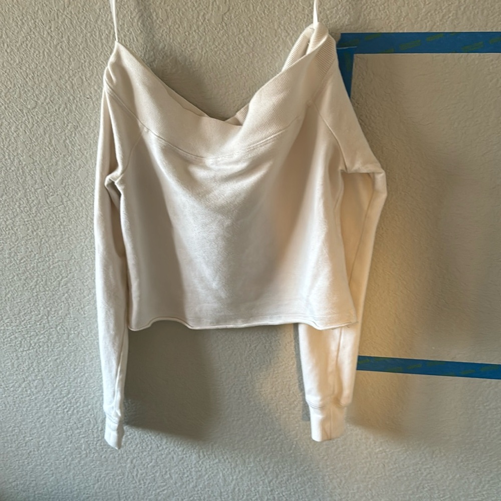 Bebe sport off the shoulder sweater
